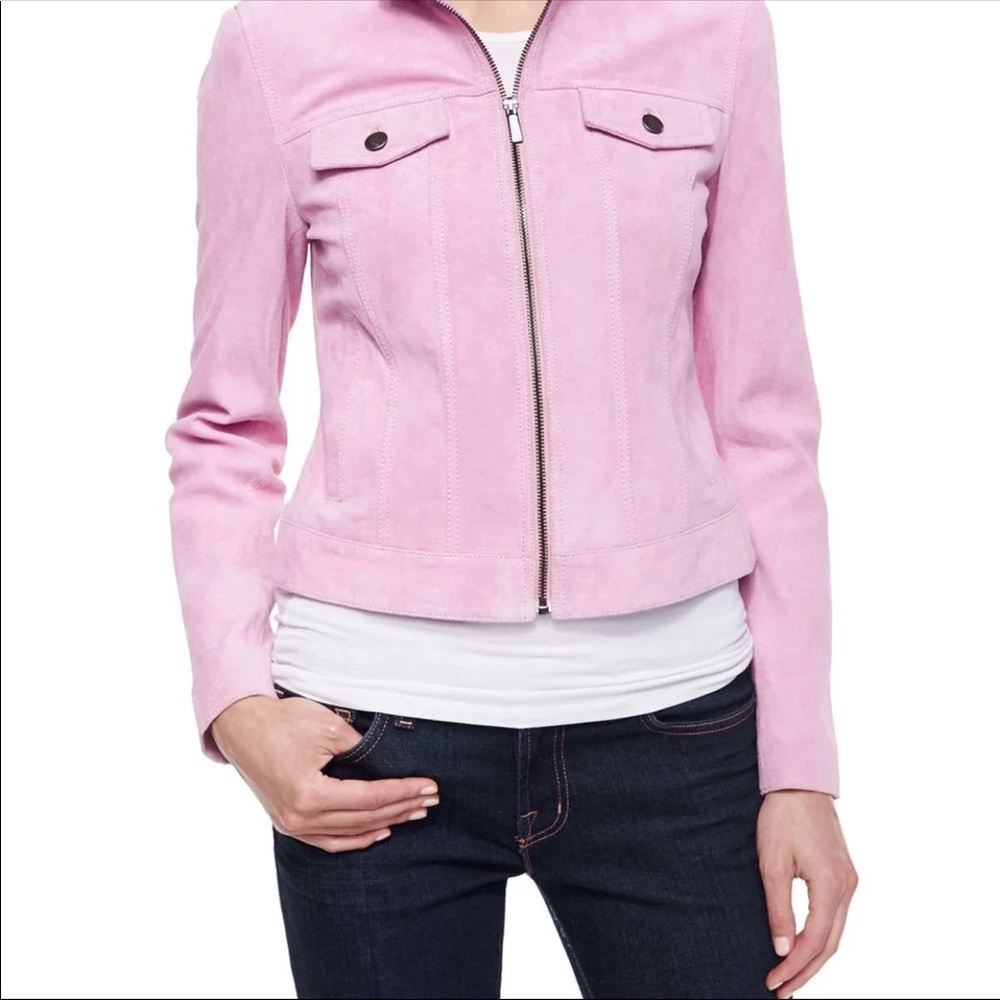 Neiman Marcus Bagatelle Suede Jacket
